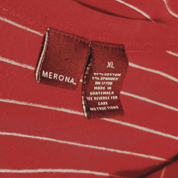 🗺️ MERONA V-neck Striped Casual Tunic Top - Picture 7 of 7